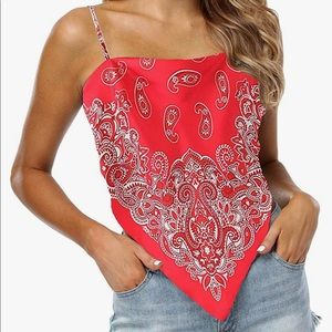 Bandana Tie Back Top